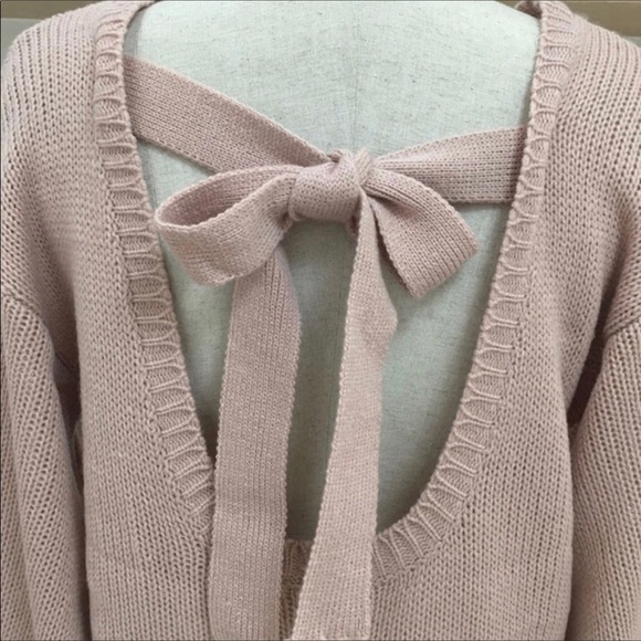 🍁New🍁Open tie back Sweater - Picture 8 of 8